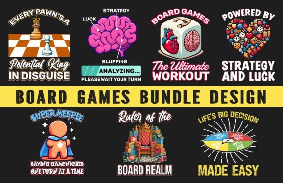 Board Game T-Shirt Bundle Design Review