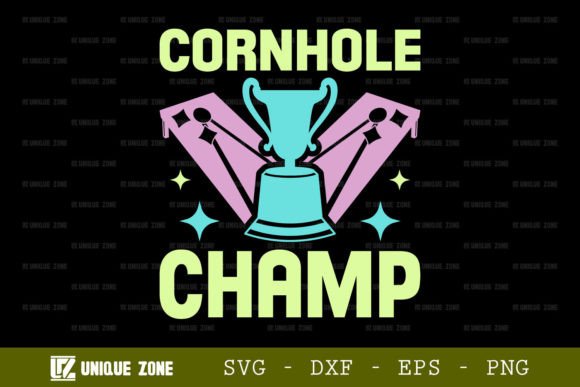 Cornhole Champ SVG: Graphics for T-Shirt Designs