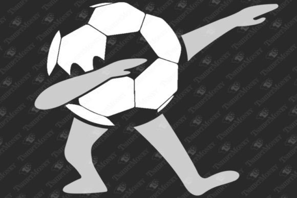 Dabbing Soccer Ball Graphics for T-Shirt Designs