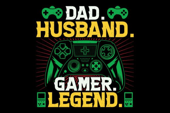 Dad Gamer SVG: Graphics for T-Shirt Designs