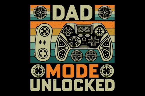 Dad Mode Unlocked SVG for Graphics & T-Shirt Designs