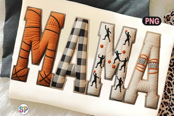 Faux Basketball Mama Graphics for T-Shirt Designs