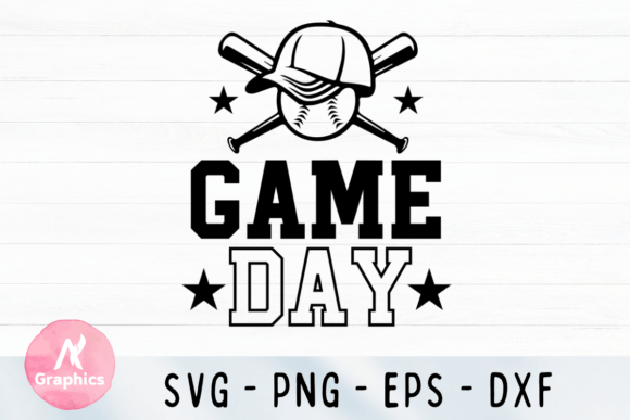 Game Day Baseball SVG for Graphics and T-Shirt Designs