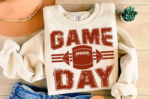 Game Day Football Graphics for T-Shirt Designs