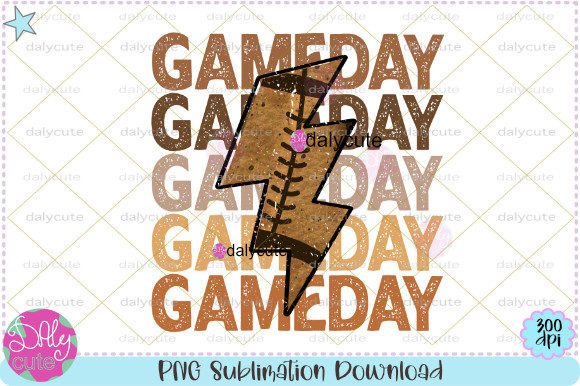 Game Day Football Graphics for T-Shirt Designs