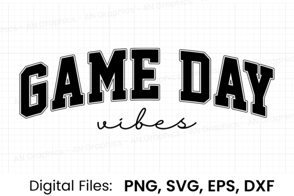 Game Day Vibes Retro Varsity SVG Graphics