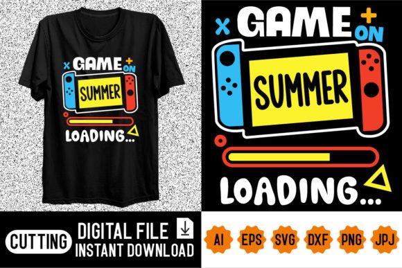 Game on Summer Loading: Graphics for T-Shirt Designs