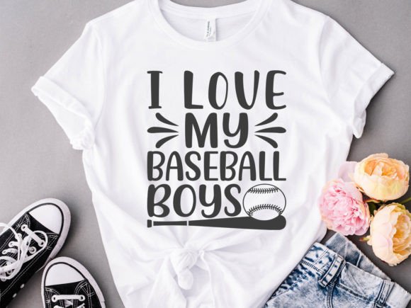 I Love My Baseball Boys: Graphics for Print Templates