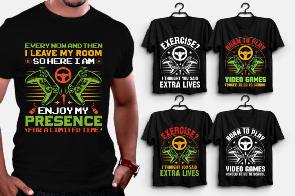 Video Game Graphics for T-Shirt Designs