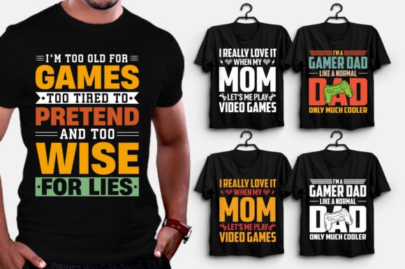 Video Game Graphics for T-Shirt Designs